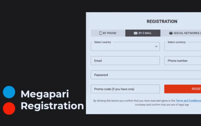 Megapari account registration
